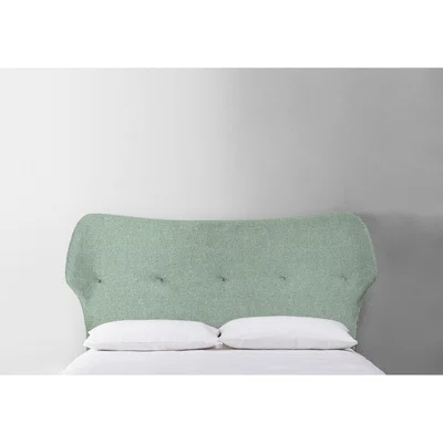 Perch and Parrow Jean 5' King Size Headboard in Thyme Green