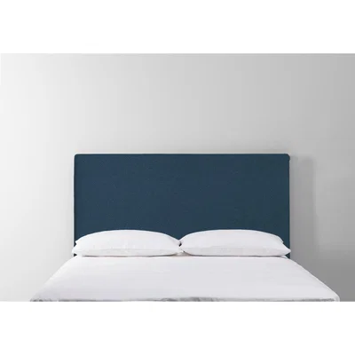 Perch and Parrow Calvin 5' King Size Headboard in Oxford Blue