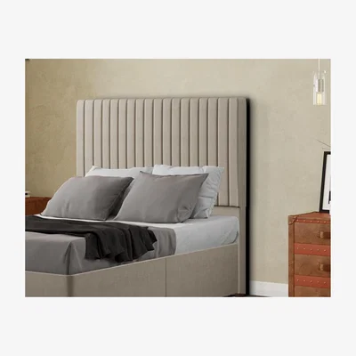 The Range Maryland Headboard Floor Standing Malham Weave - Cream / King
