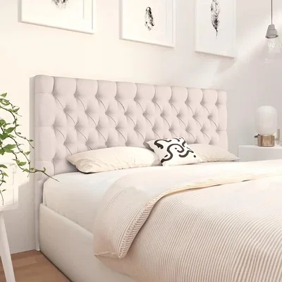 The Range Merland 54 inch Floorstanding Headboard Plush Velvet - Blush / King