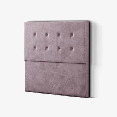 The Range Darlington Headboard Floor Standing  Matching Buttons Plush - Blush / King