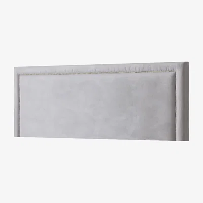 The Range Windsor Beaded Headboard  - Silver  / King