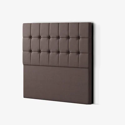 The Range Venezia Headboard Floor Standing  Matching Buttons Malham Weave - Slate / King