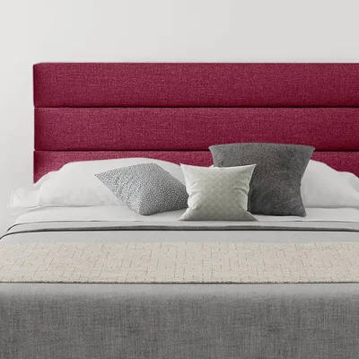 The Range Romford 54 inch Floorstanding Headboard Plush Velvet - Maroon / King