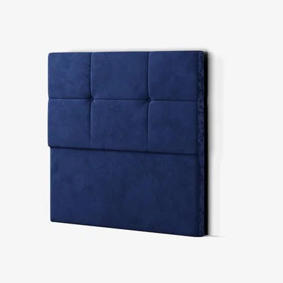 The Range Jacob Headboard Floor Standing  Matching Buttons Plush - Navy / King