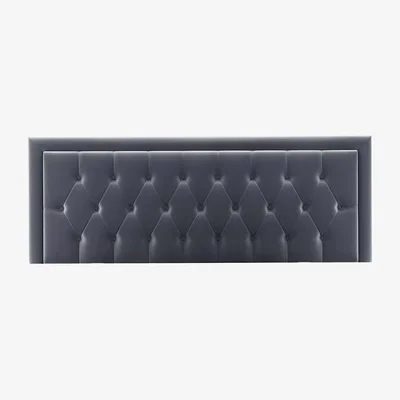 The Range Hilton Chesterfield Headboard  - Steel grey  / King
