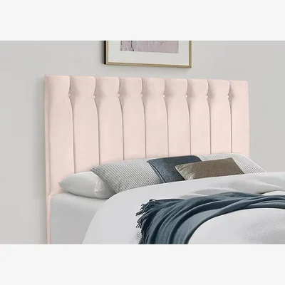 The Range Genie 54 inch Floorstanding Headboard Plush Velvet - Blush / King
