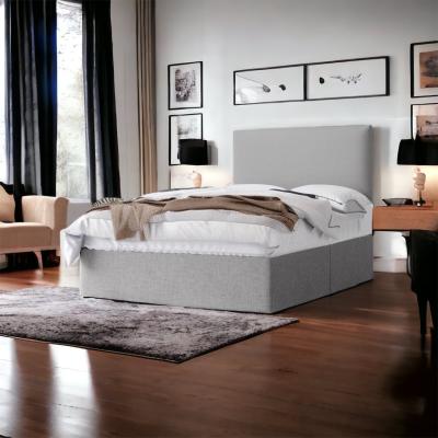 The Range Essential Divan Frame With Headboard  - Silver  / King