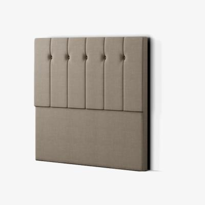 The Range Highland Headboard Floor Standing  Matching Buttons Malham Weave - Mink / King
