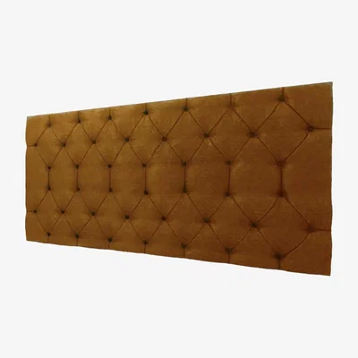 The Range Honey Chesterfield Headboard Velvet  - Mustard  / King