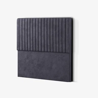 The Range Maryland Headboard Floor Standing Plush - Steel / King