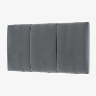 The Range Upholstered Velvet Headboard - Silver / King