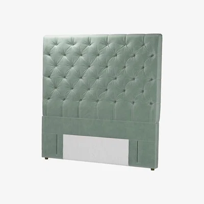 Sofa.com Standalone Rosalie 150cm King Headboard in Sage Smart Velvet - sofa.com