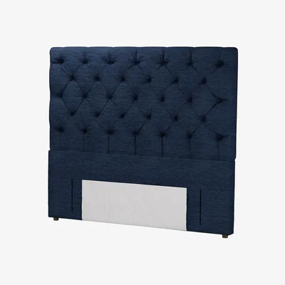 Sofa.com Standalone Rosalie 130cm King Headboard in Twilight Slubby Cotton - sofa.com