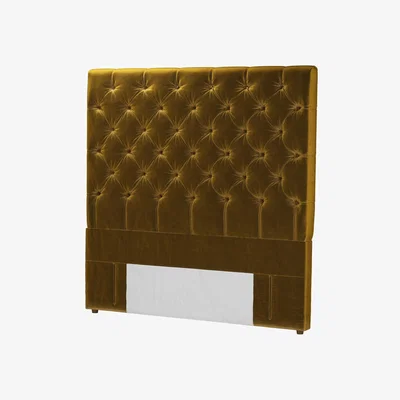 Sofa.com Standalone Rosalie 150cm King Headboard in Nefertiti Gold Cotton Matt Velvet - sofa.com