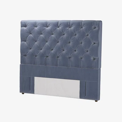 Sofa.com Standalone Rosalie 130cm King Headboard in Sapphire Smart Velvet - sofa.com