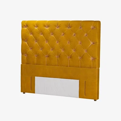Sofa.com Standalone Rosalie 130cm King Headboard in Amber Smart Velvet - sofa.com
