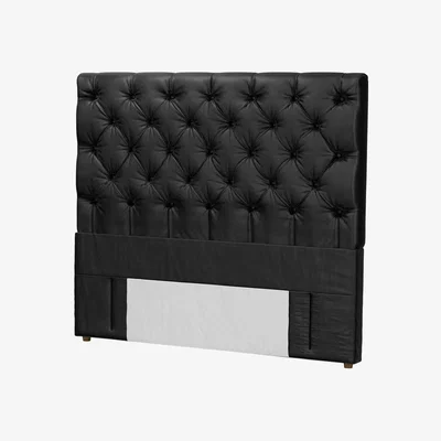 Sofa.com Standalone Rosalie 130cm King Headboard in Smoke Soft Leather - sofa.com