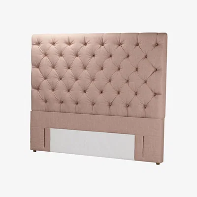 Sofa.com Standalone Rosalie 150cm Super King Headboard in Blush Pure Belgian Linen - sofa.com