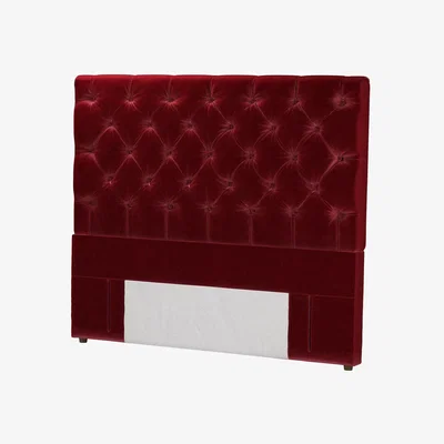 Sofa.com Standalone Rosalie 130cm King Headboard in Claret Cotton Matt Velvet - sofa.com