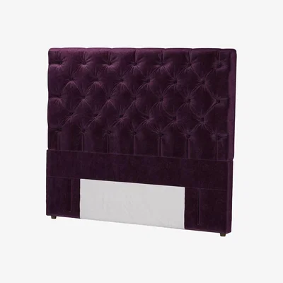 Sofa.com Standalone Rosalie 130cm King Headboard in Plum Smart Velvet - sofa.com
