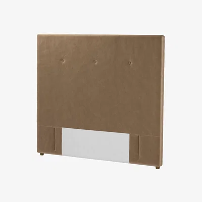 Sofa.com Standalone Avery 130cm King Headboard in Spiced Latte Cotton Matt Velvet - sofa.com