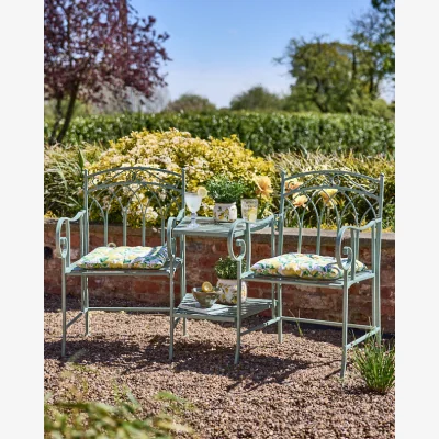 Dibor Green Arched Iron Companion Seat