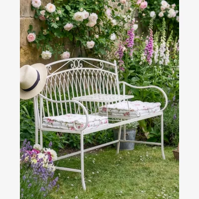 Dibor Cream Arched Companion Seat Bench