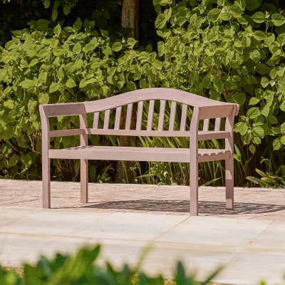 Gardenesque Repton Classic Queen | Wooden Garden Bench Natural
