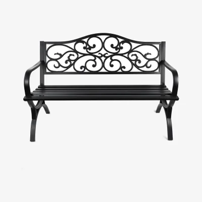 Homebase Ornate Metal Garden Bench