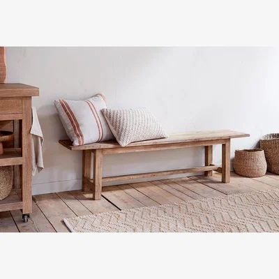 Nkuku nkuku Fioni Reclaimed Wood Bench | Seating | Natural | Small