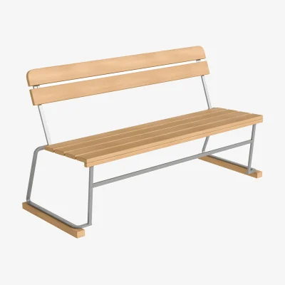 Nordic Nest Grythyttan Stålmöbler Sofa 3 Oiled oak–hot-dip galvanized frame