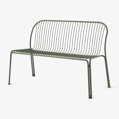 Nordic Nest &Tradition Thorvald SC111 bench Bronze green 129 cm