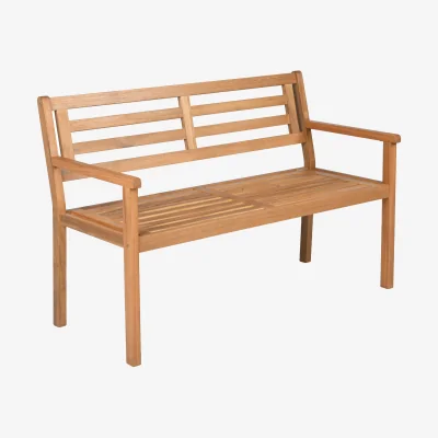 The Range 2-Person Outdoor Loveseat Bench - Brown