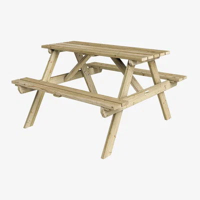 The Range Rowlinson Traditional 1.2m Timber Picnic Table - Natural
