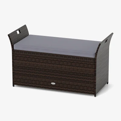 The Range Outdoor Storage Bench - Grey