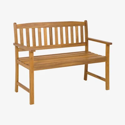 The Range 2-Person Garden Bench - Brown