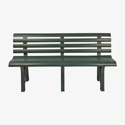 The Range Outdoor Garden Plastic Bench - Green