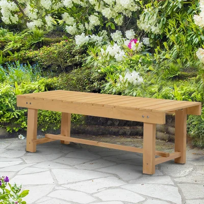 The Range 2 Seater Garden Wooden Bench Loveseat - Yellow