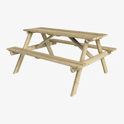 The Range Rowlinson Traditional 1.5m Timber Picnic Table - Natural