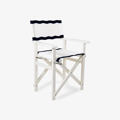 Amara Directors Chair - Riviera White