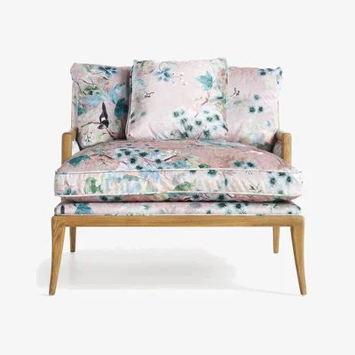 Anthropologie Florence Colette Velvet Chaise