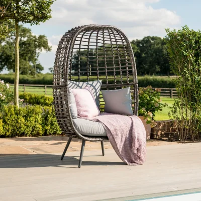Cuckooland Maze Rattan Riviera Garden Chair - Grey