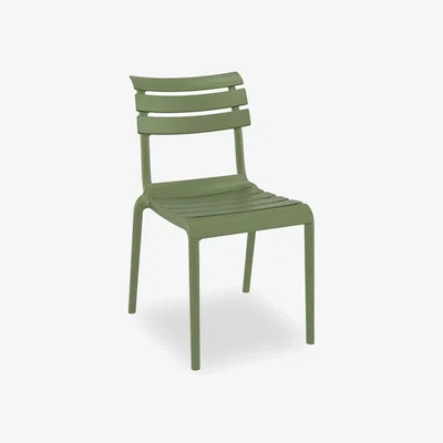 Cult Furniture Side Chair, Olive Green