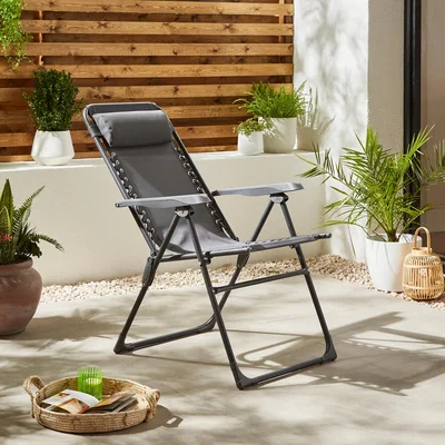 Dunelm Helsinki Charcoal Garden Chair