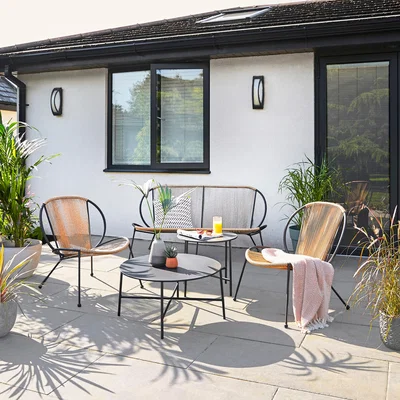 Dunelm Santorini 4 Seater Conversation Set