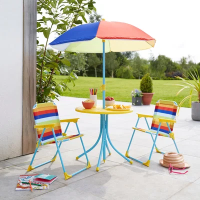 Dunelm Children's Rainbow Patio Set