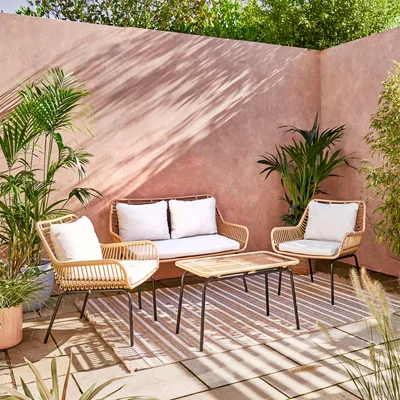 Dunelm Singapore 4 Seater Conversation Set