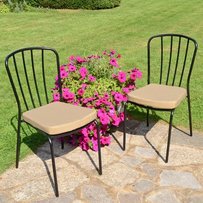 Dunelm Set of 2 Milton Bistro Chairs Black