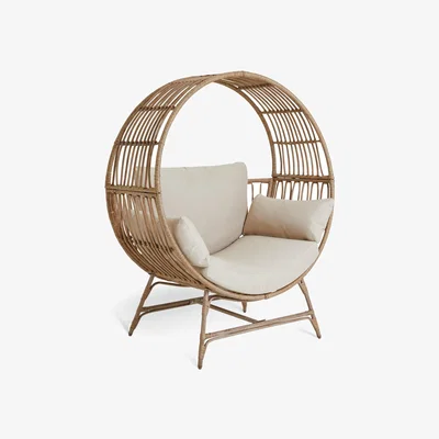 Habitat Habitat Selene Rattan Effect Garden Egg Chair - Natural